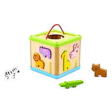 Tooky Animal Shape Sorter with 9 Pieces